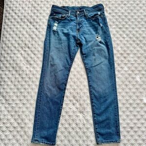 Abercrombie & Fitch Rustin Athletic Skinny Stretch Blue Denim Jeans Size 31 x 30